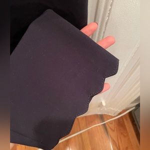 BANANA REPUBLIC navy scalloped leg trousers